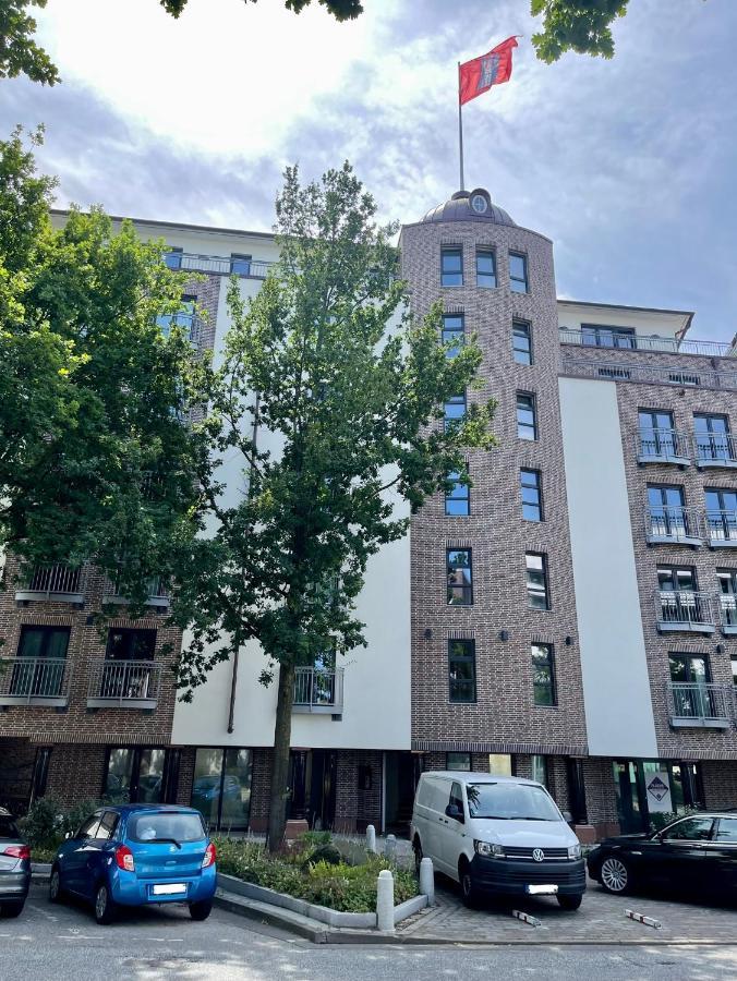 Cls Zentrale City-Wohnung In Hamburg Mit E-Laden Und Tiefgarage, Grosser Balkon, Blick Ueber Hamburg, Parkplatz, Cafe Im Haus, Bushaltestelle Direkt Gegenueber, Flex Check In المظهر الخارجي الصورة